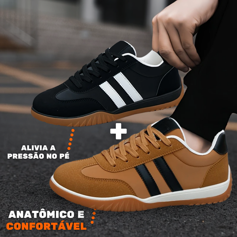 Kit 2 Tênis Ortopédico de Couro Legitimo ( PROMOÇÃO )